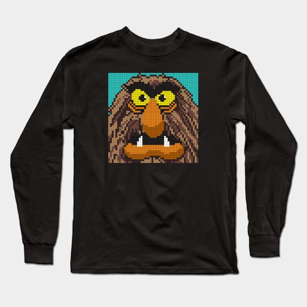 POXELART - Sweetums From The Muppets Long Sleeve T-Shirt by JigongNumpuk